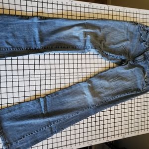 Mid-rise boot cut jeans